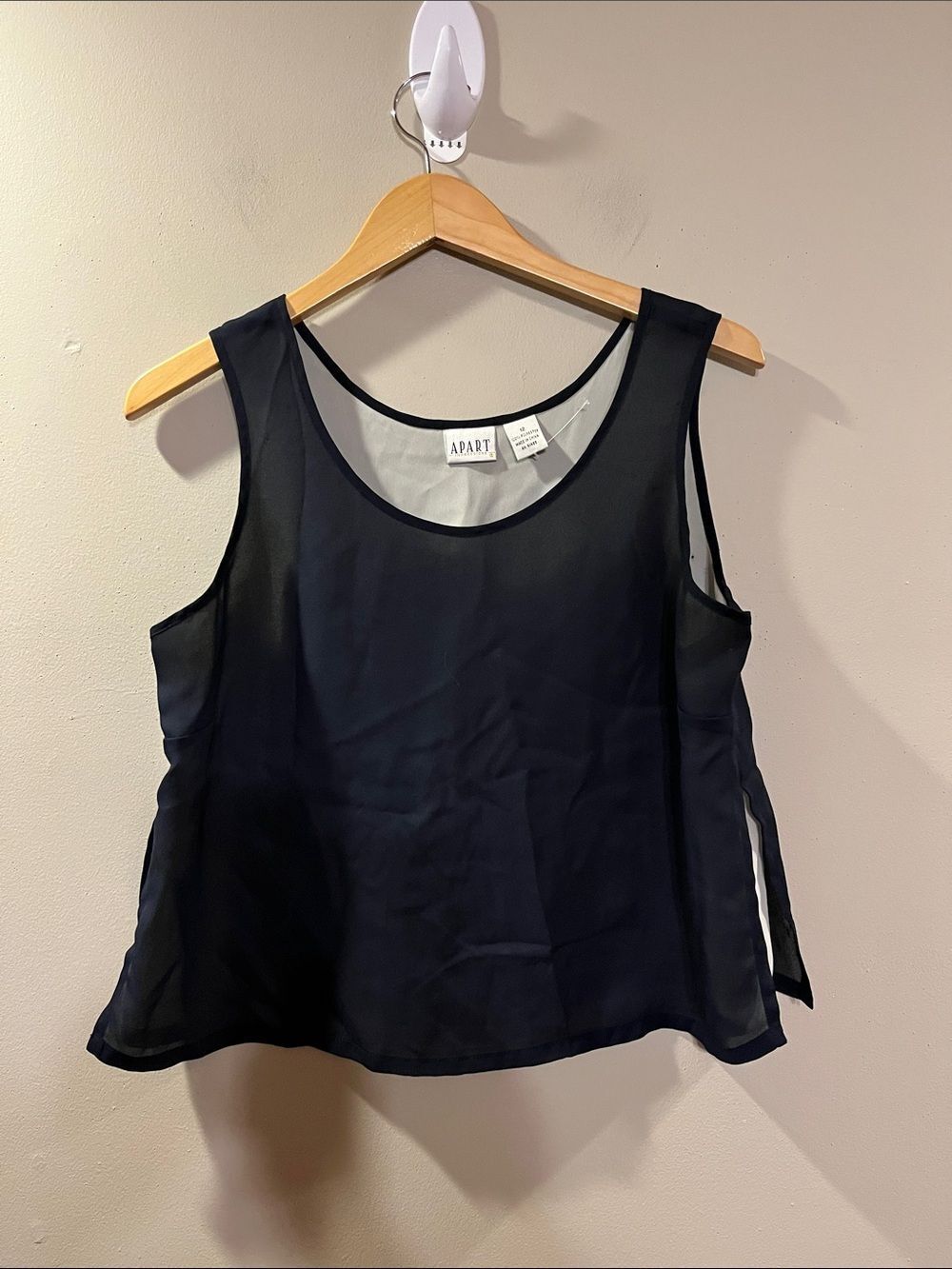 Sleeveless Sheer Layered Tank Top